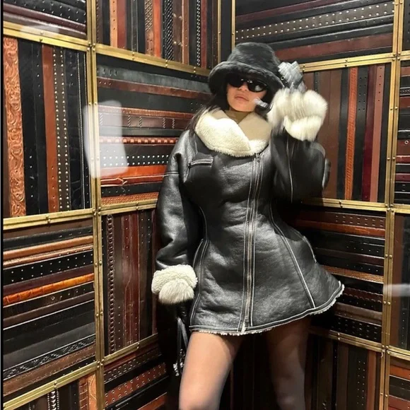 Alaia Jackets Coats Kylie Jenner Alaa Alaia Shearling